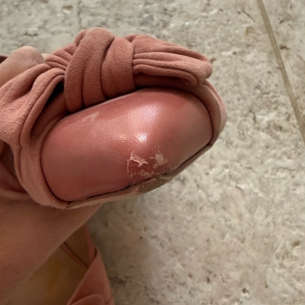 Tory Burch Pink Bow Flats - Picture 9 of 9